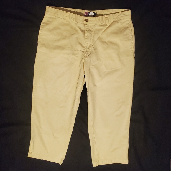 Chaps - Mens Yellow Khaki Pants - Sz 38x30 - Picture 2 of 6